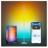 Govee RGBICW Floor Lamp Sliver, LED Corner Lamp Works with Alexa, Smart Modern Standing Lamp with Music Sync and 16 Million DIY Colors, Ambiance Color Changing Floor Lamps for Living Room Bedroom Gaming Room - H6076